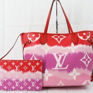 LOUIS VUITTON Escar Neverfull MM Rouge